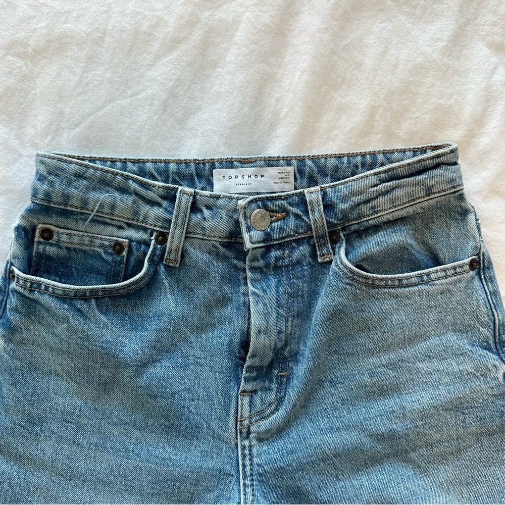 Topshop Straight Leg Jeans